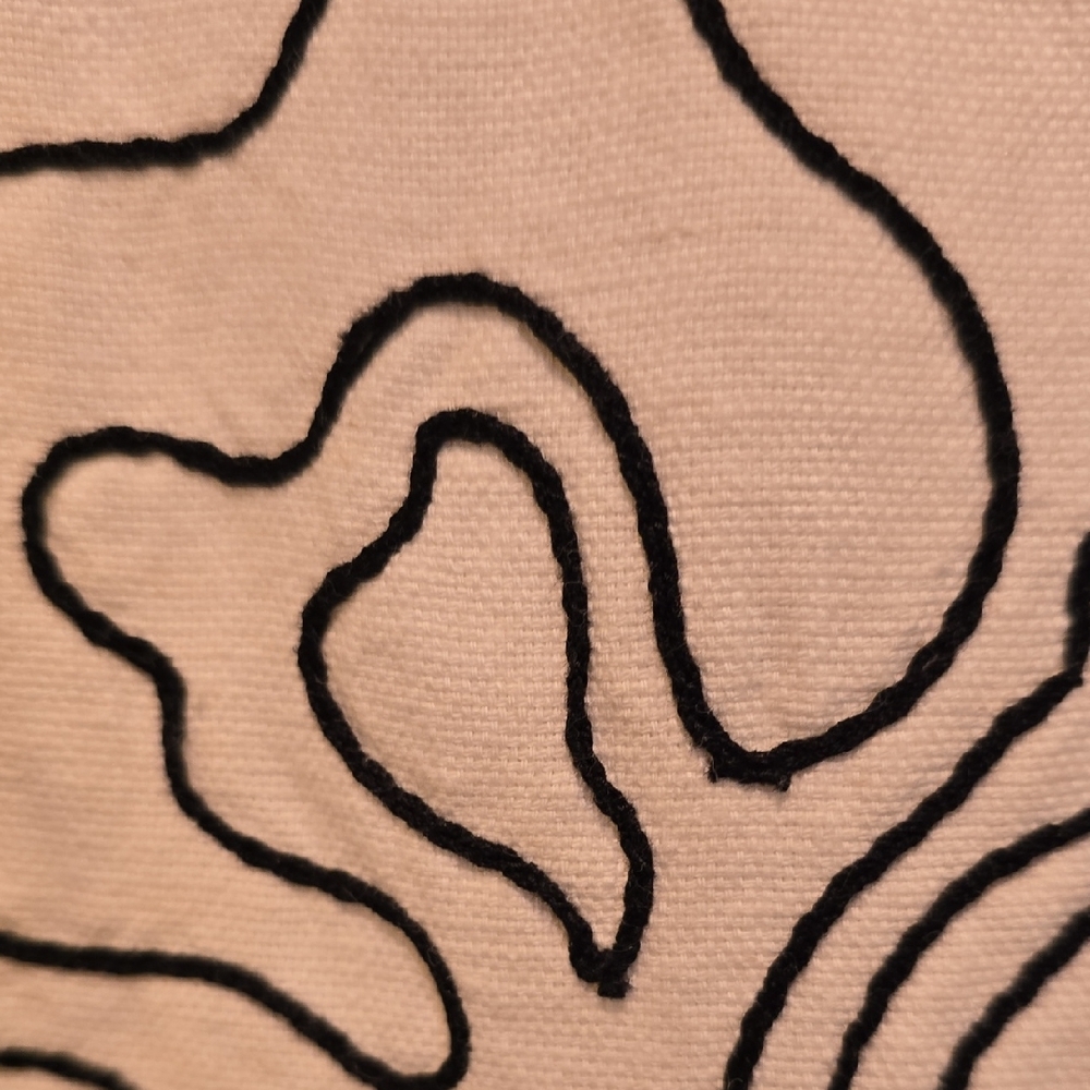 Pilcro Casual Cream Shirt with Black Leaf Pattern - Picture 4 of 6
